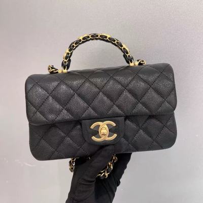 荔枝牛皮CFmini单肩手提斜挎包