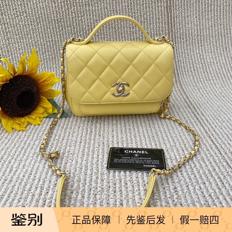 99新香奈儿Chanel荔枝牛皮邮差包小鸡黄金扣单肩斜挎手提包