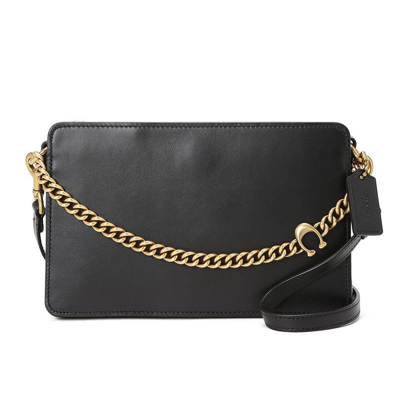 COACH/蔻驰女包SIGNATURE斜挎包C链光面皮简约女款老花奢侈品箱包