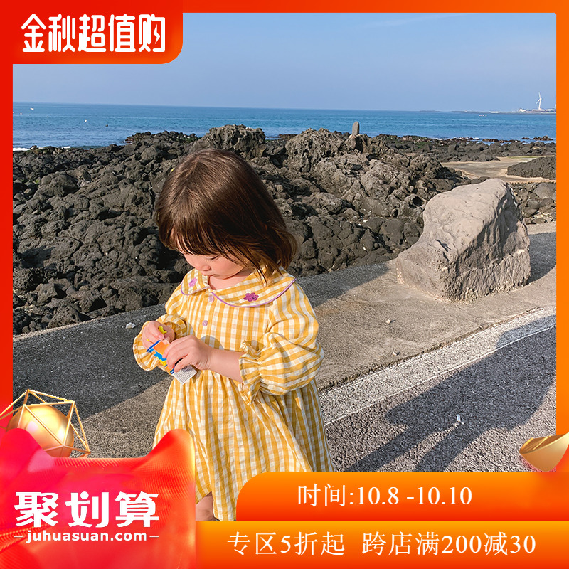 59.00元包邮杨梅家童装2019秋季新款女童连衣裙