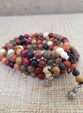 千古之砂108颗多圈国潮风格手串