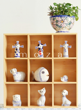 现货波兰可爱风书桌友人陶瓷器