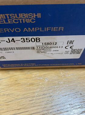 驱动器，型号MR-J4-350B，实物图拍摄，功能包好，