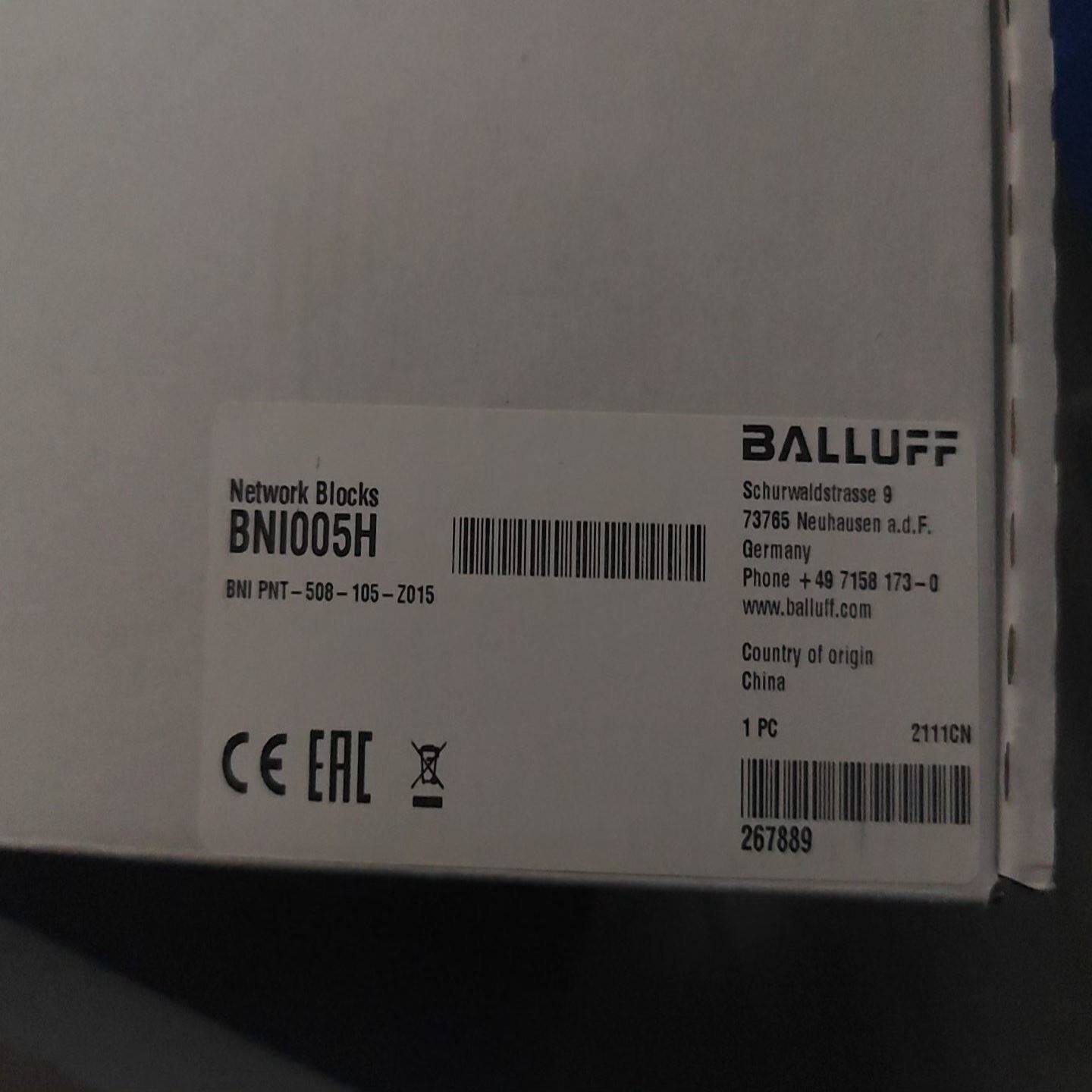 BALLUFF BNI005H 未开封 就剩最后两