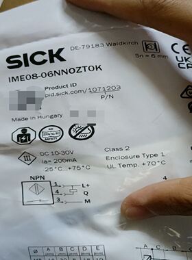 SICK西克接近开关IME08-06NNOZTOK，匈牙