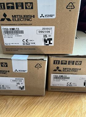 PLC，型号FX5U-80MR/ES，，功能正常