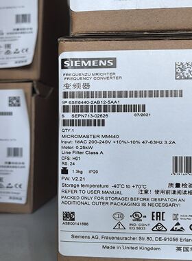 变频器6SE6440-2AB12-5AA1