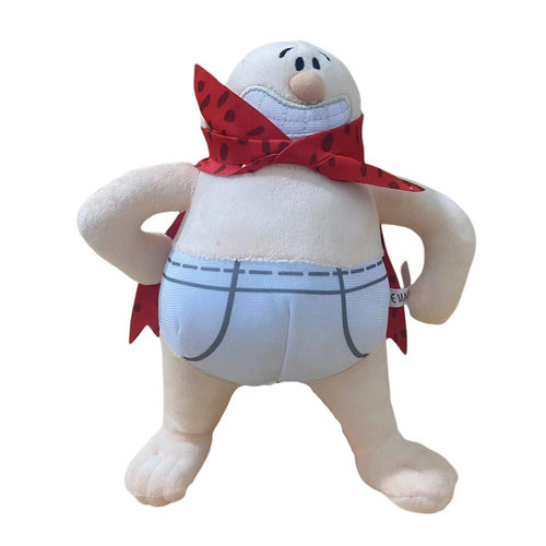 绘本Captain Underpants 内裤超人队长历险记漫画玩偶毛绒玩具