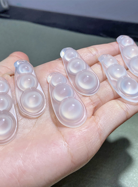 男女玉髓豆荚项坠福豆