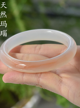 瑞丽女玛瑙天然手镯无染色