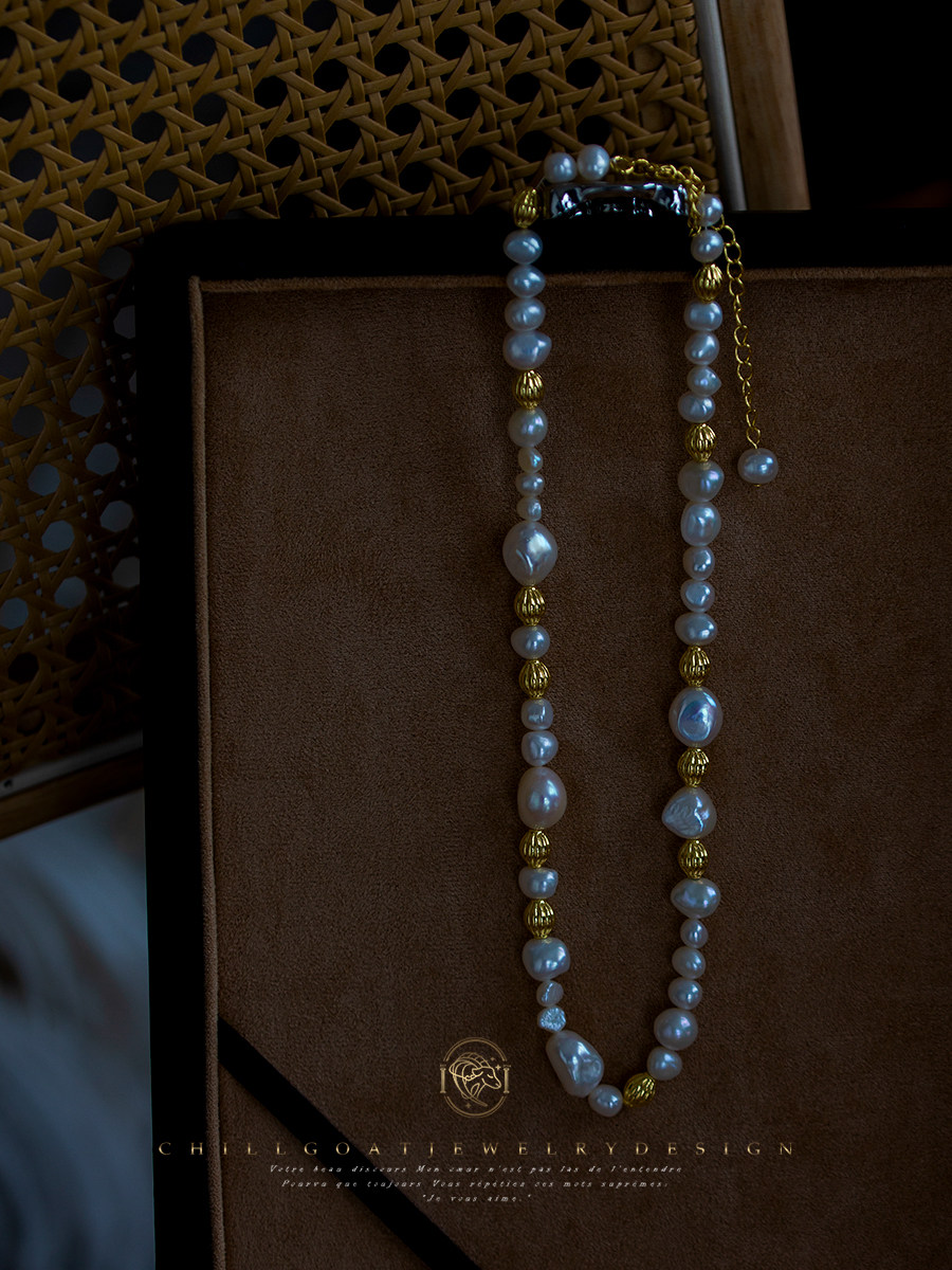 王牌《肉豆蔻》添新作品天然极光巴洛克异形珍珠项链时髦复古小众,饰品/流行首饰/时尚饰品新,项链,淘宝优惠券,粉丝福利购,淘宝优惠卷