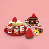 情人节巧克力草莓猫咪可爱食完咖啡面包店装 饰桌面小摆件送朋友