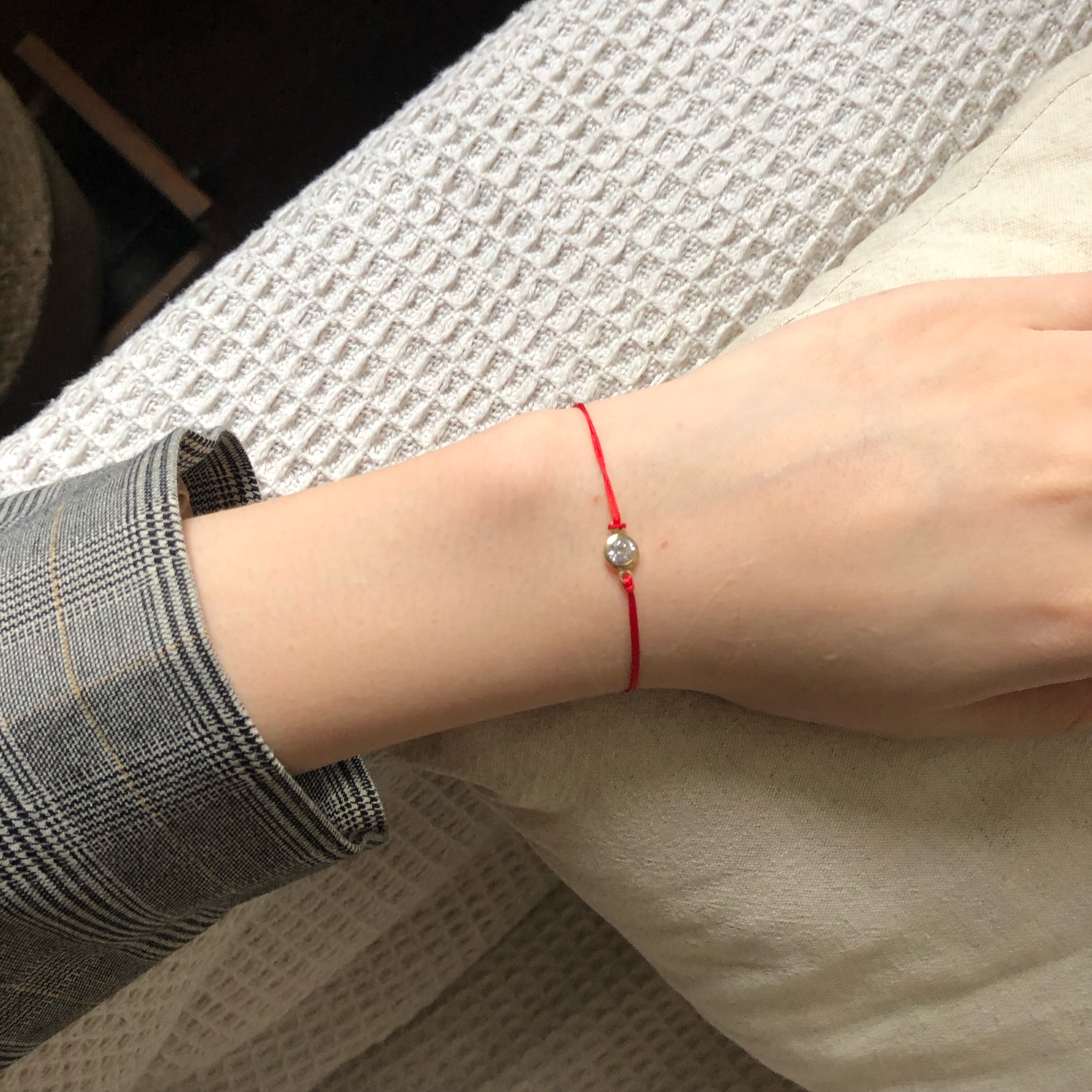 【清仓】Dogeared 2018新品单钻红绳手链 本命年幸运手链闺蜜礼物