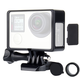 适合gopro hero4/3保护边框便携边框防摔外框外壳UV镜 镜头保护盖