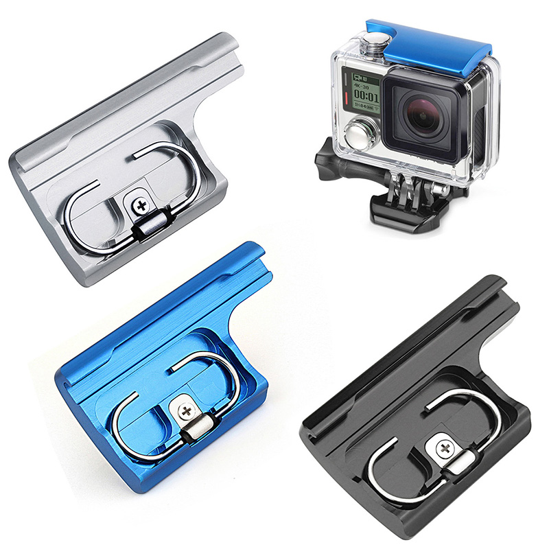 防水壳锁扣适合goprohero4/3+防水壳金属锁扣CNC鋁合金保护壳锁扣