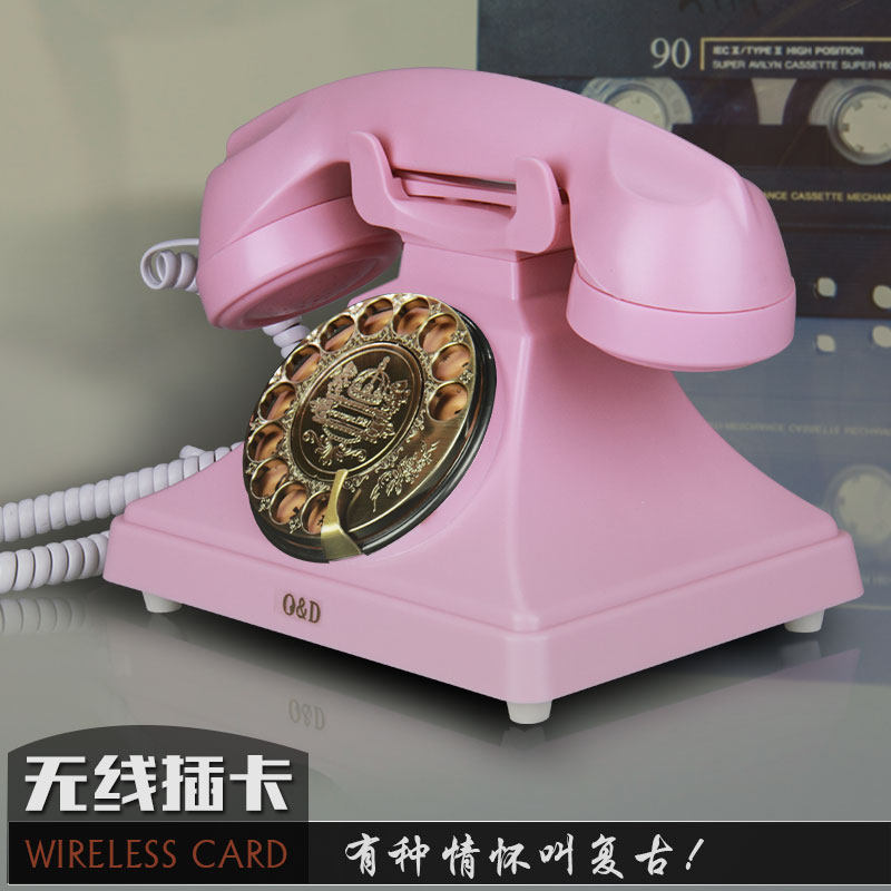 Masefiel欧式仿古转盘式插卡电话