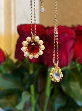 面婶定制碧玺手链包金琉璃