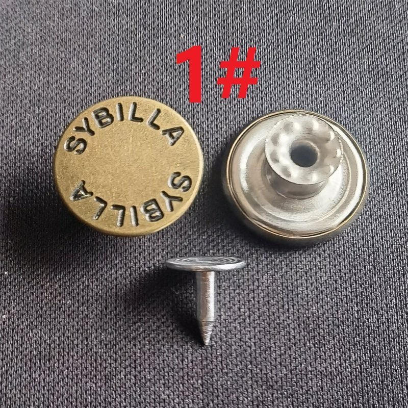 纯铜金属不生绣牛仔扣家用裤子纽扣安装简单