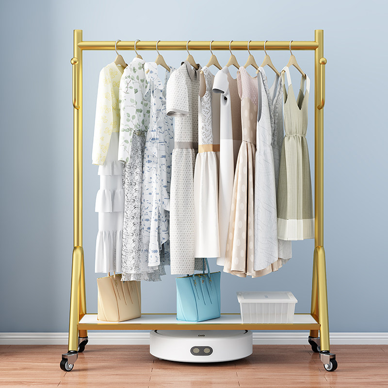 主卧落地衣架轻奢家用阳台凉衣架简易收纳置物架不占空间的挂衣架