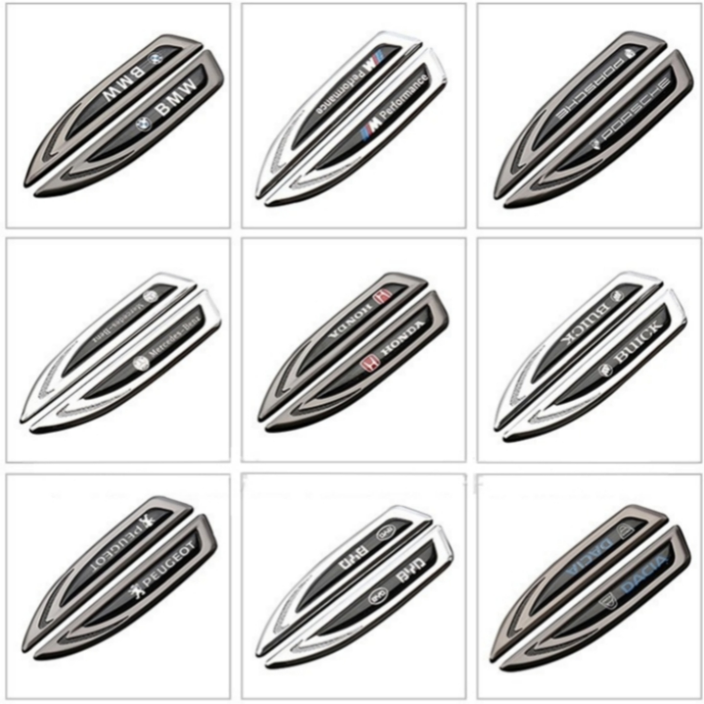 起亚日产萨博三菱特斯拉叶子板贴