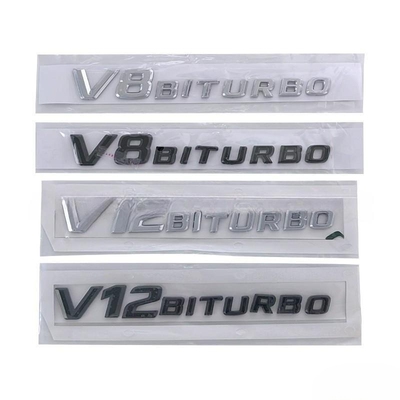 奔驰V8BITURBO侧标V12字母车标