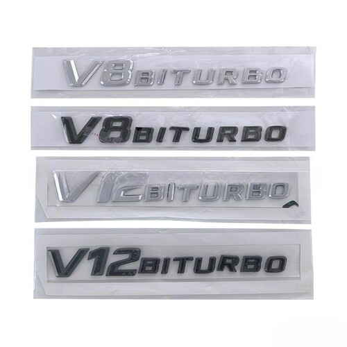 奔驰V8BITURBO侧标V12字母车标