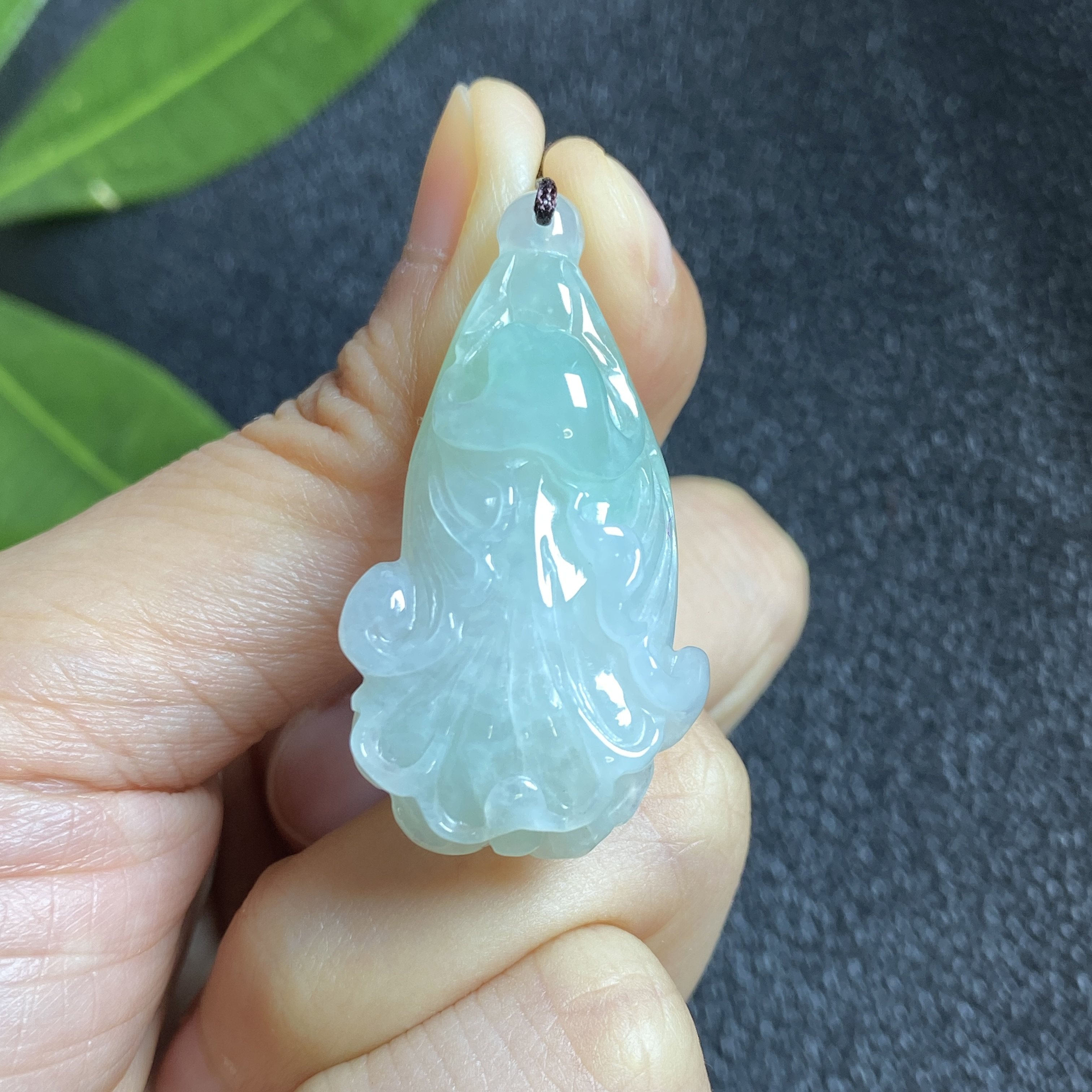 缅甸冰糯种浅绿色饱满玉白菜翡翠A货玉吊坠 0203,珠宝/钻石/翡翠,颈饰,淘宝优惠券,粉丝福利购,淘宝优惠卷