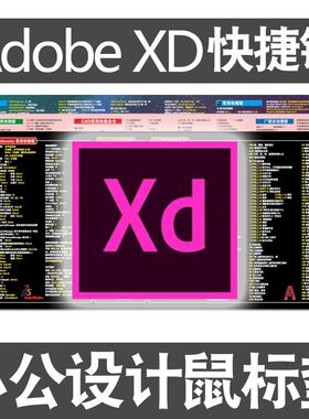 XD快捷键鼠标垫交互式设计mac版PS美工sketch超大Ai电脑键盘桌垫