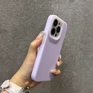 橡皮擦果冻液态硅胶适用小米15 K60香芋淡紫色ultra磨砂雾面civi4pro防摔简约软T 14pro手机壳13红米K70至尊版
