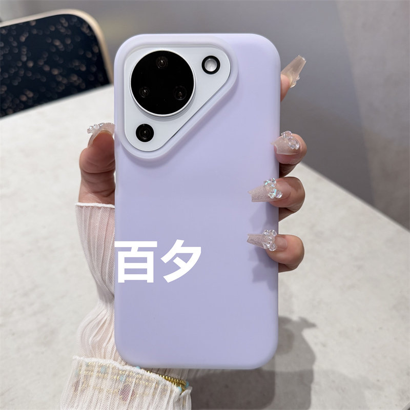 适用华为mate80pro新款手机壳樱花粉全包镜头果冻液态硅胶mate60pro防摔pura70/80pro/90promax男女