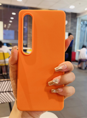 ins国潮风适用魅族21pro手机壳魅族21/20pro液态硅胶全包保护套橙色金橘色活力桔色新款潮