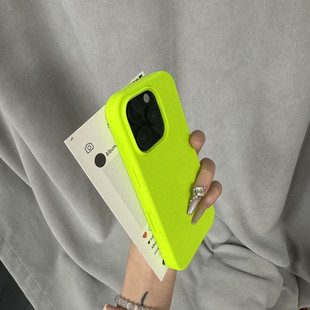 荧光绿耐脏不泛黄适用一加Turbo6手机壳6v液态硅胶防摔1+turbo6软糯