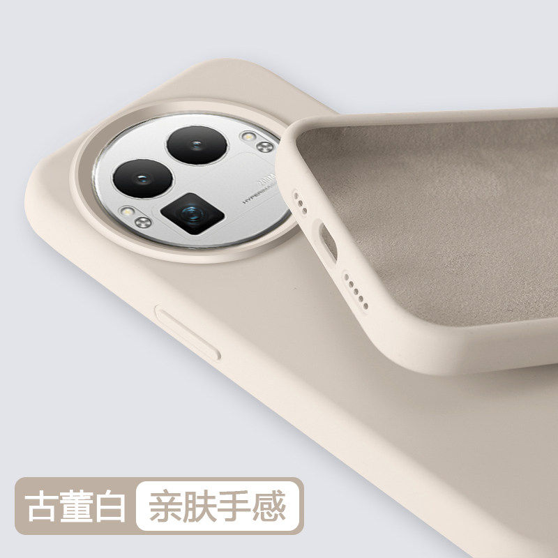 耐脏古董白液态硅胶适用Realme真我GT7/GT8PRO手机壳Neo7耐脏6se软糯neo5简约NEO7纯色GT5PRO豆沙粉色高级感