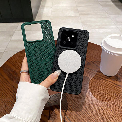 适用小米17壳新款小米17Promax蜂窝网孔mi15散热壳15Pro高级感xiaomi14透气防摔防指纹磁吸保护套