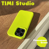 3壳液态硅胶1 12软糯橡皮擦感1 高级感萤光绿适用一加15 ace6 5pro全包边防滑耐脏手机壳