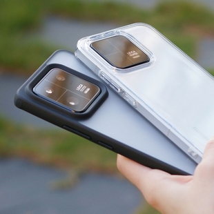 冰晶透明适用小米13壳13pro保护套14护甲风磨砂亚克力酷黑k80/k60红米k50全包防摔不发黄15