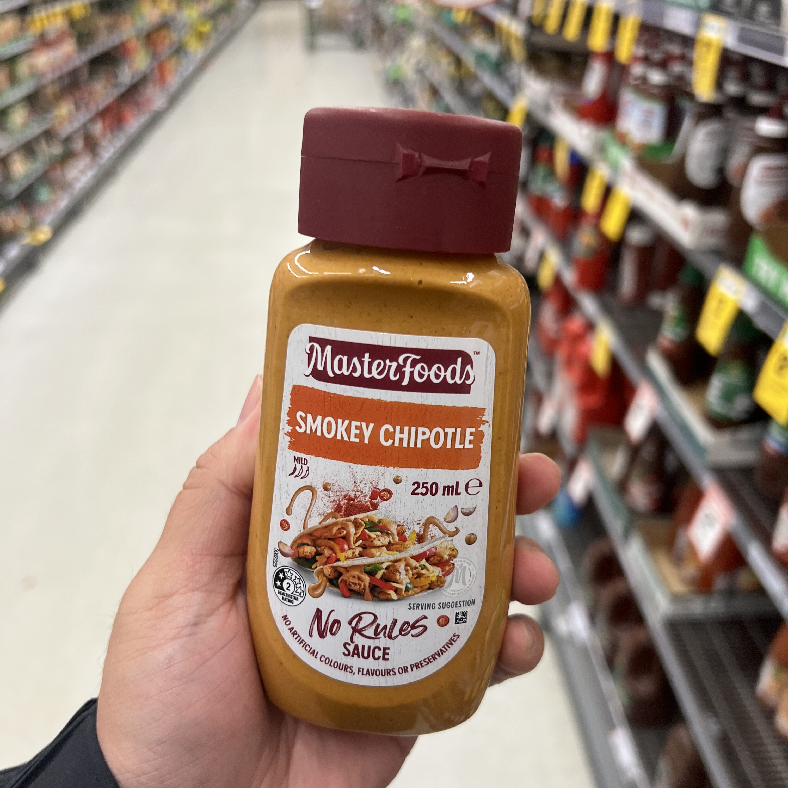 澳洲代购masterFoods Smokey Chipotle No Rules Sauce 250mL