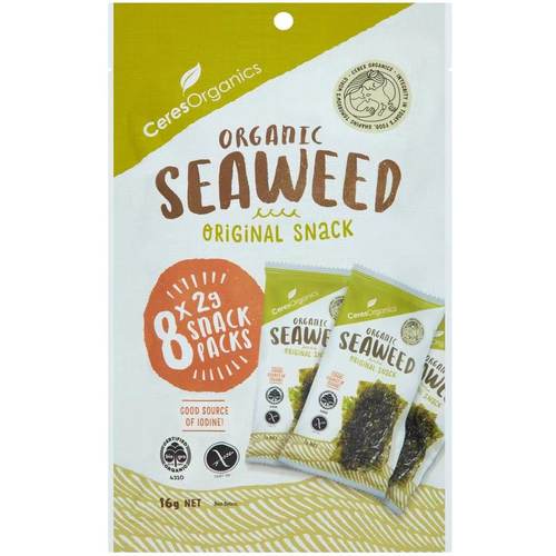 澳洲代购 有机海苔Ceres Organics Seaweed Nori Multipack 8x2g