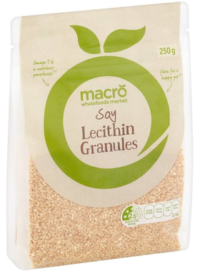 小肚腩澳洲代购Macro Soy Lecithin Granules大豆卵磷脂颗粒 250g