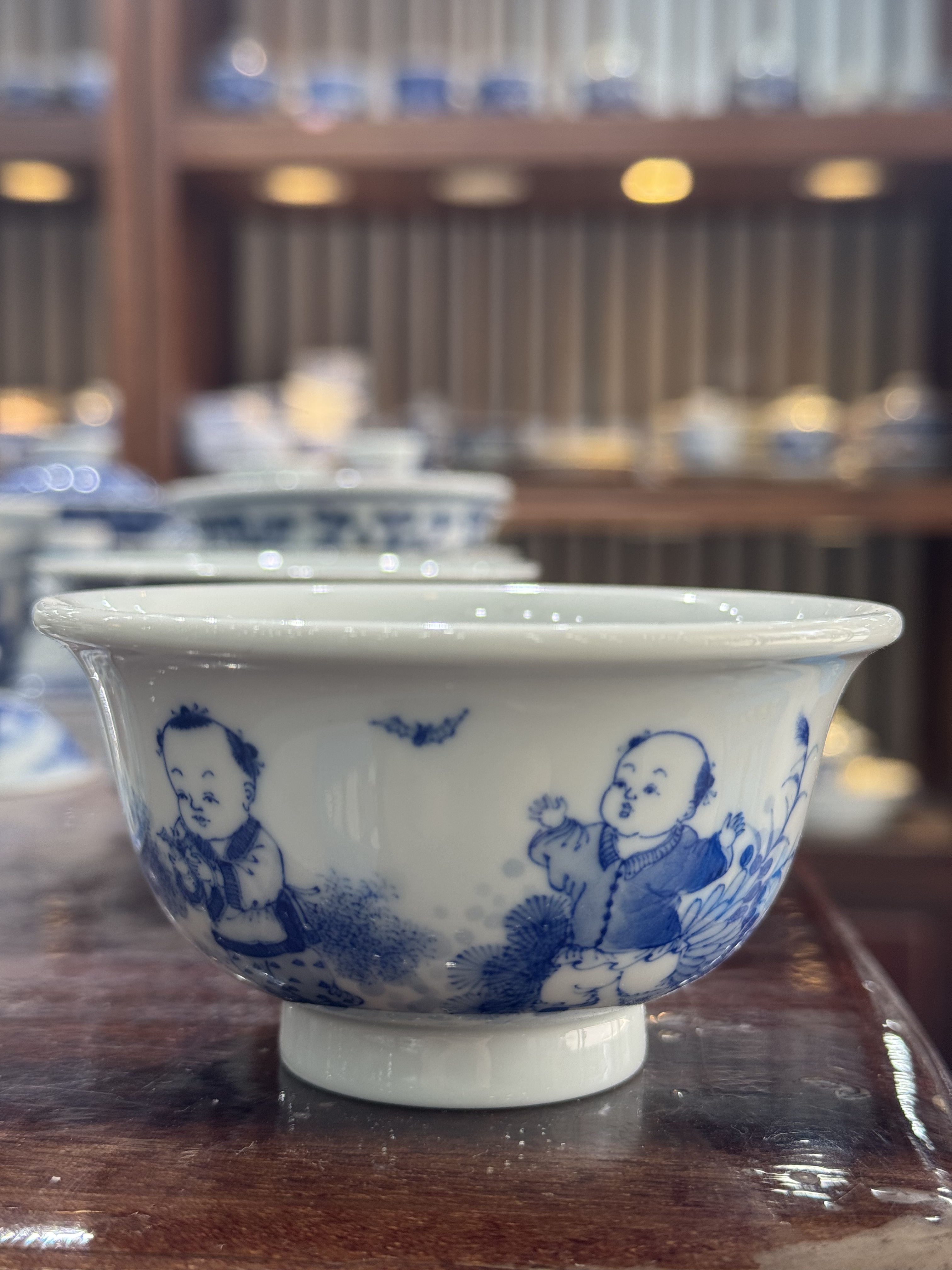 景德镇陶瓷手绘2026新款青花婴戏图杯