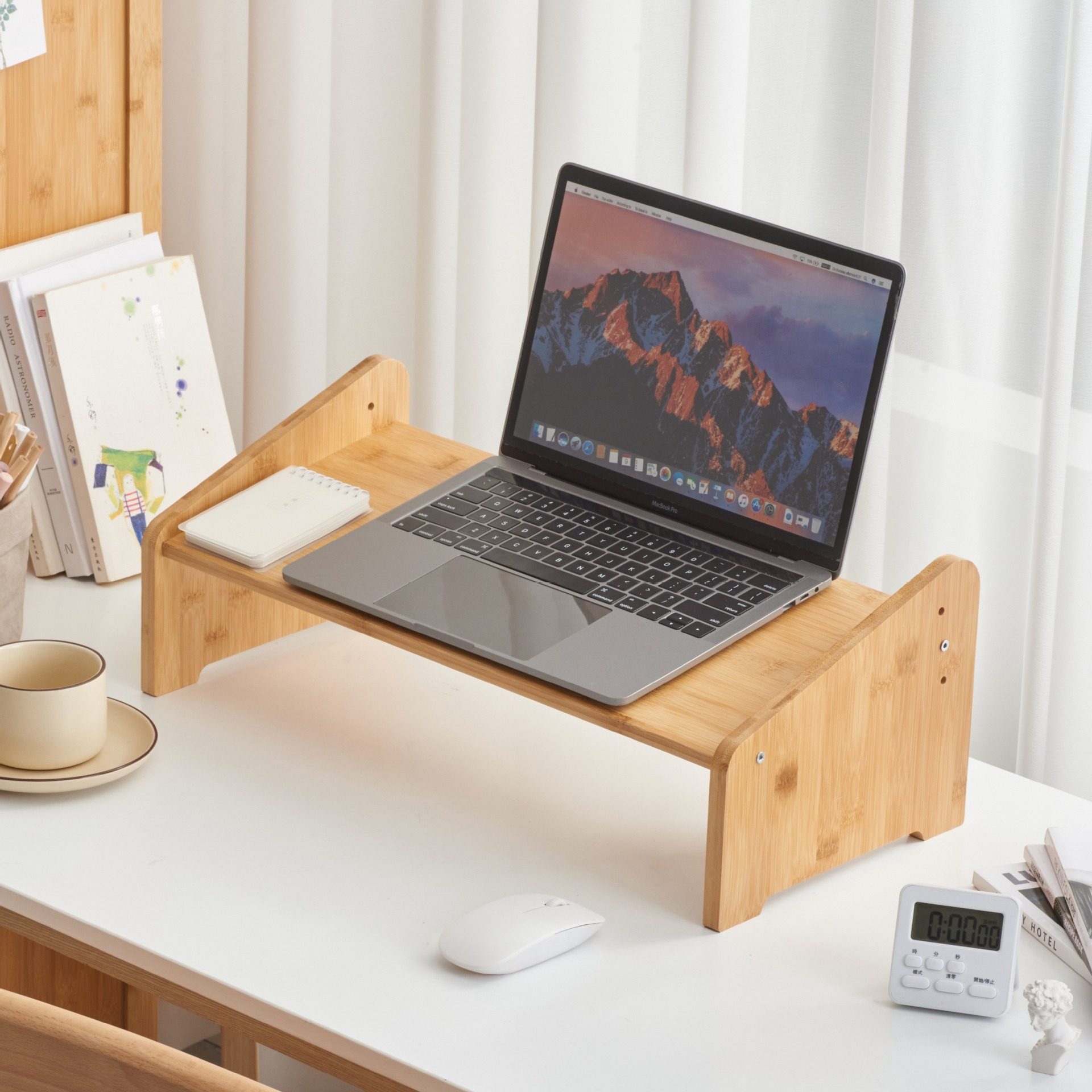 电脑显示器增高架加高加宽桌面整理置物架办公室笔记本收纳架