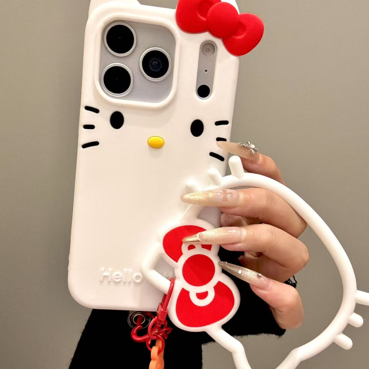 甜美可爱平面立体猫咪适用ihone17promax苹果16pro手机壳15硅胶14小众简约设计感防摔保护壳