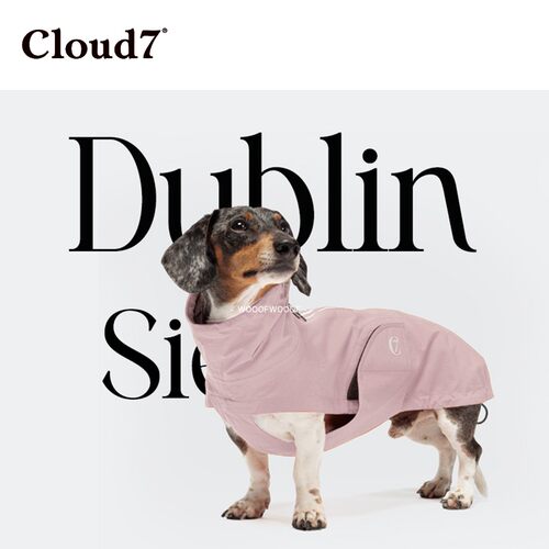 Dublin都柏林雨衣 Cloud7德国进口宠物猫狗中小型犬护肚子冲锋衣