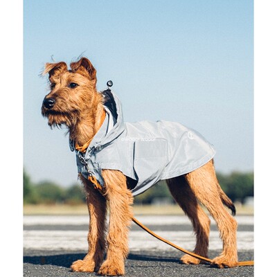 柏林雨衣 Cloud7德国进口狗狗冲锋衣轻便可拆卸反光连帽宠物雨衣
