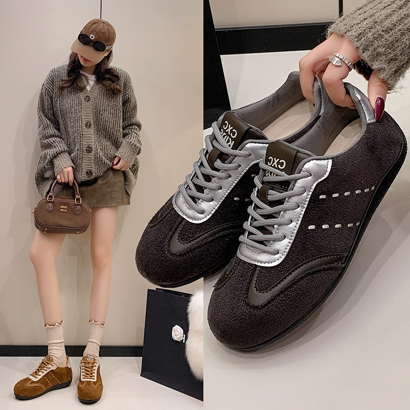 复古平底德训鞋女2026春季新款爆款超火百搭运动休闲阿甘鞋子女鞋,女鞋,德训鞋,淘宝优惠券,粉丝福利购,淘宝优惠卷