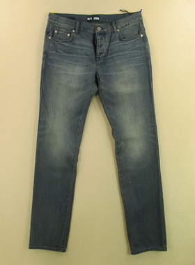 牛仔裤男34码修身小脚裤子绣花补丁单品KHCO长裤子R302/3803-11