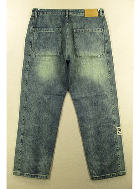 牛仔裤男美式薄款宽松直筒无弹高腰长裤休闲流行F307/2583*01