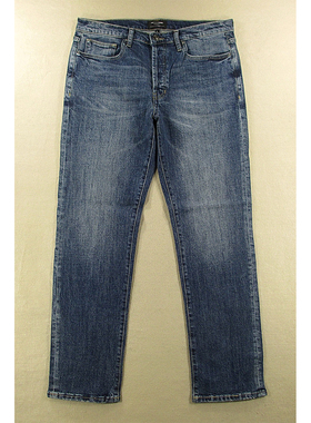 牛仔裤男欧版怀旧复古弹力修身直筒KHCO包邮P201/98982*02