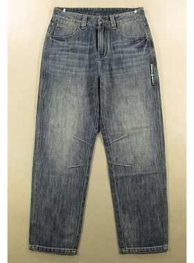 牛仔裤男30码老爹裤宽松复古慵懒风OS薄长裤KHCO包邮Q103/6501-04