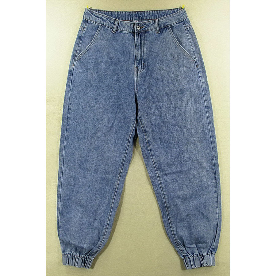 牛仔裤男欧版美式嘻哈滑板裤大码肥佬裤加肥版束脚T000/9682*01